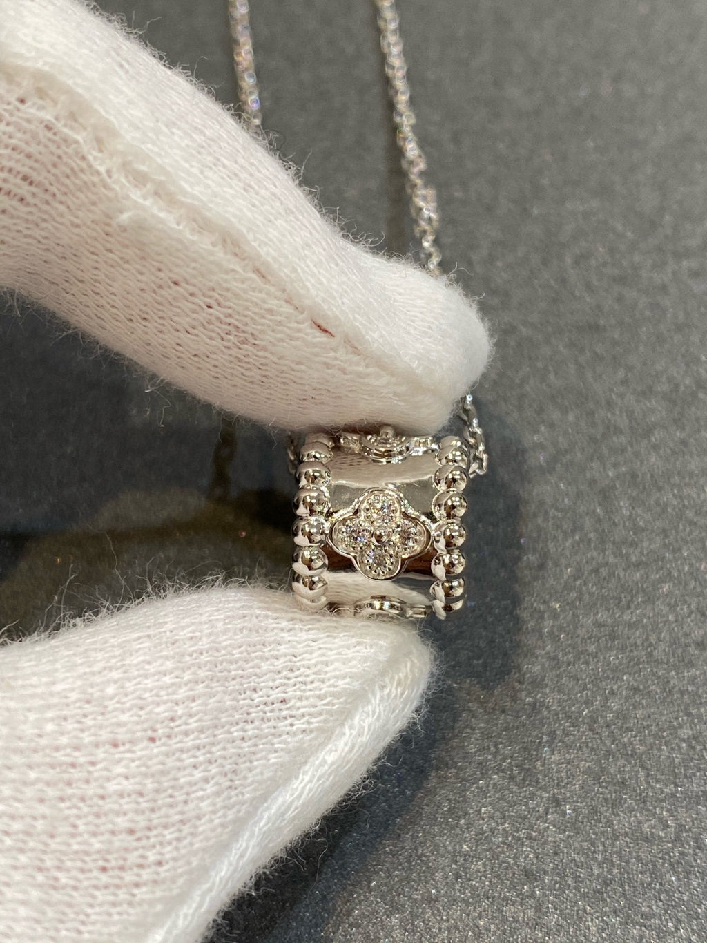 [Marin]PERLEE PEDANT SIVLER DIAMOND NECKLACE