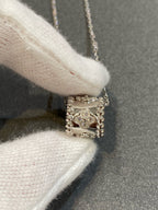 [Marin]PERLEE PEDANT SIVLER DIAMOND NECKLACE
