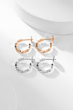 [Marin]BEE LOVE DIAMOND HOOP EARRINGS