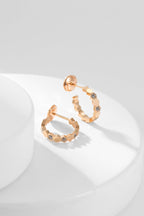 [Marin]BEE LOVE DIAMOND HOOP EARRINGS