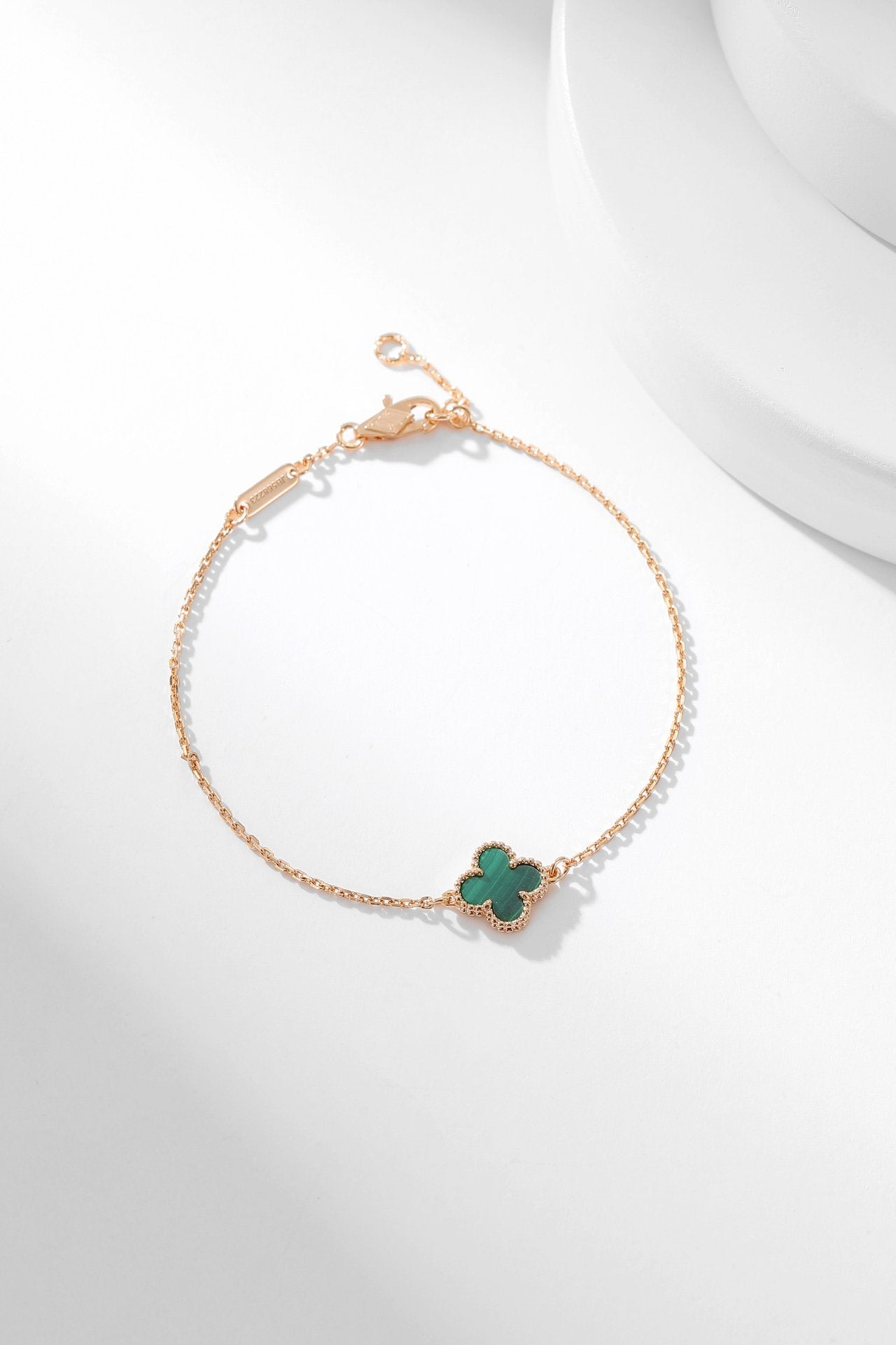 [Marin]CLOVER BRACELET MALACHITE 1 MOTIF