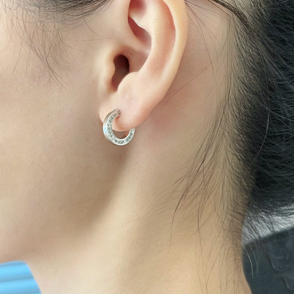 [Marin]LOVE DIAMOND EARRINGS
