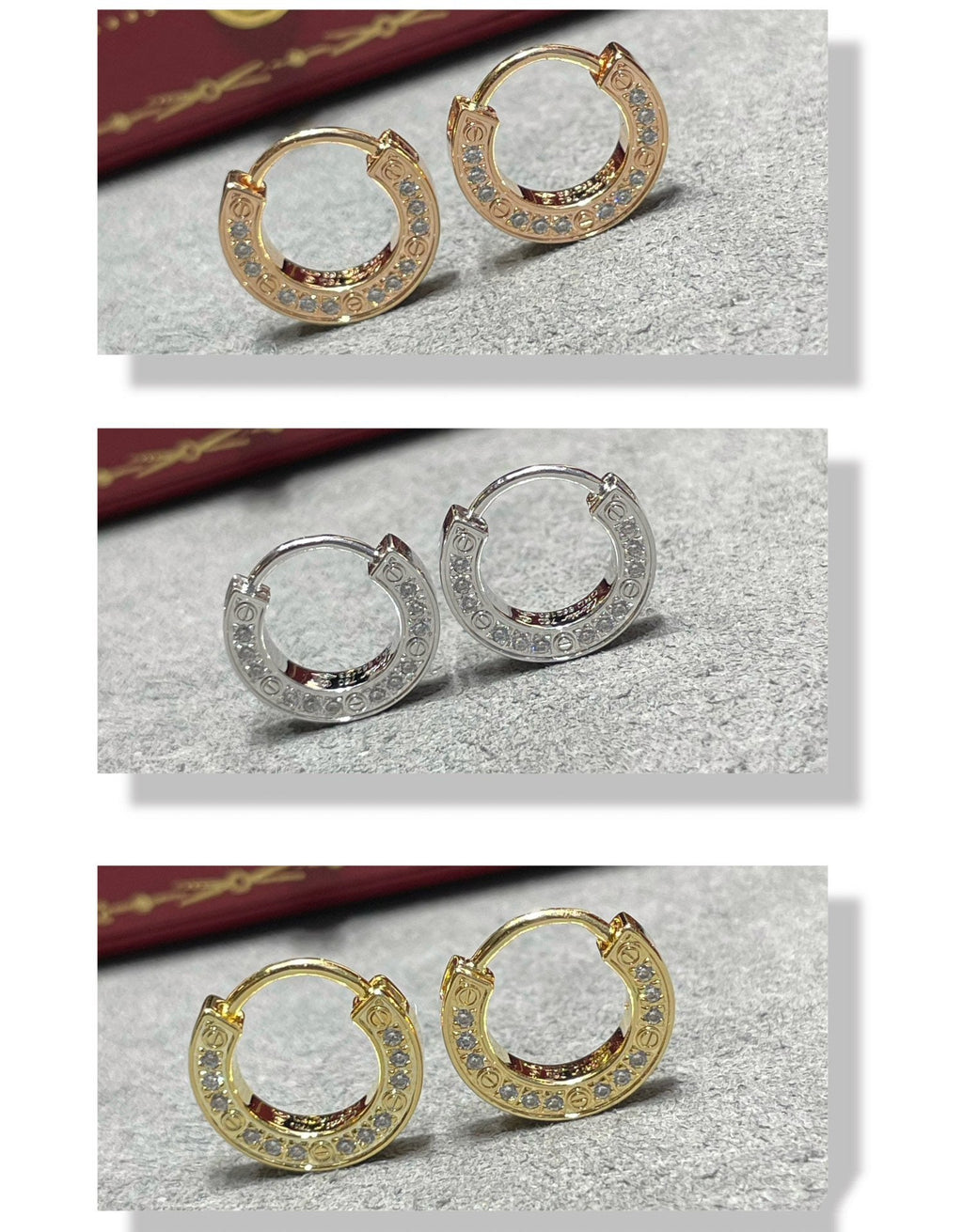 [Marin]LOVE DIAMOND EARRINGS