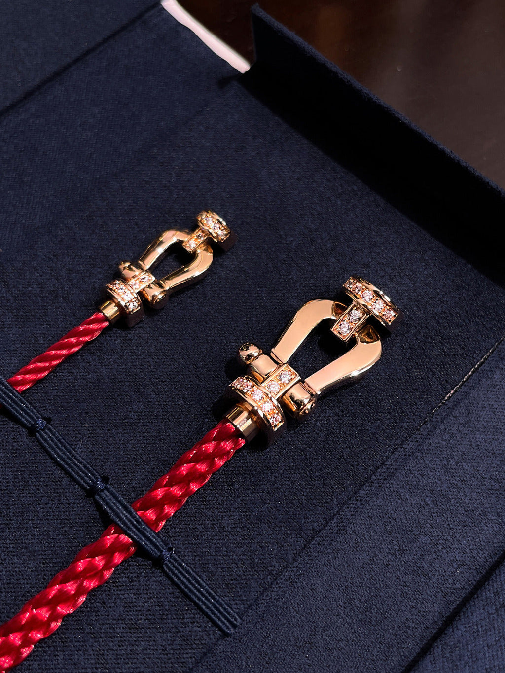 [Marin]FORCE 10 HALF DIAMOND PINK GOLD RED CORDERI LARGE AND MEDIUM MODEL