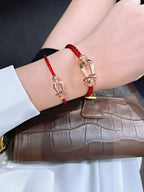 [Marin]FORCE 10 HALF DIAMOND PINK GOLD RED CORDERI LARGE AND MEDIUM MODEL