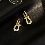 [Marin]FORCE 10 FULL DIAMOND DROP EARRINGS MEDIUM MODEL