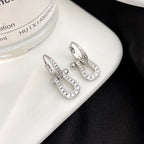 [Marin]FORCE 10 FULL DIAMOND DROP EARRINGS MEDIUM MODEL