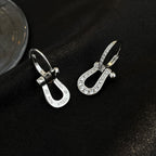 [Marin]FORCE 10 FULL DIAMOND DROP EARRINGS MEDIUM MODEL