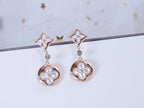 [Marin]STAR AND SUN PINK GOLD MOP DROP EARRINGS