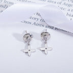 [Marin]VIDYLLE SILVER DIAMOND MINI DROP EARRINGS