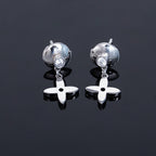 [Marin]VIDYLLE SILVER DIAMOND MINI DROP EARRINGS