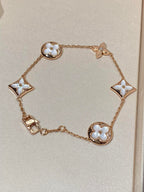 [Marin]STAR AND SUN 5 MOTIF MOP PINK GOLD BRACELET