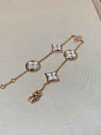 [Marin]STAR AND SUN 5 MOTIF MOP PINK GOLD BRACELET