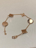 [Marin]STAR AND SUN 5 MOTIF MOP PINK GOLD BRACELET