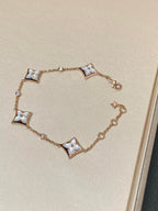 [Marin]STAR 4 MOTIF MOP DIAMOND PINK GOLD BRACELET
