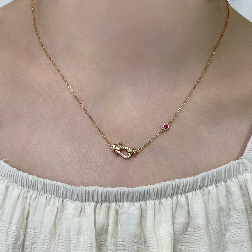 [Marin]FORCE 10 DIAMOND PINK GOLD NECKLACE