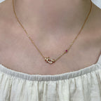 [Marin]FORCE 10 DIAMOND PINK GOLD NECKLACE