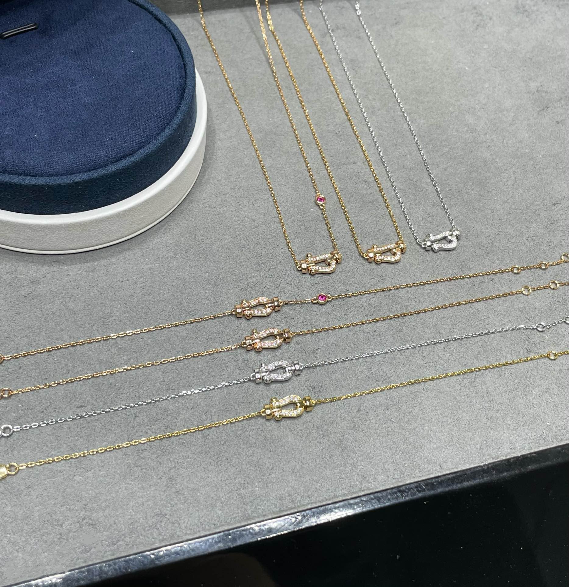 [Marin]FORCE 10 DIAMOND PINK GOLD NECKLACE