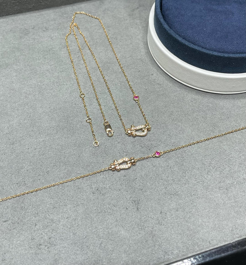 [Marin]FORCE 10 DIAMOND PINK GOLD NECKLACE