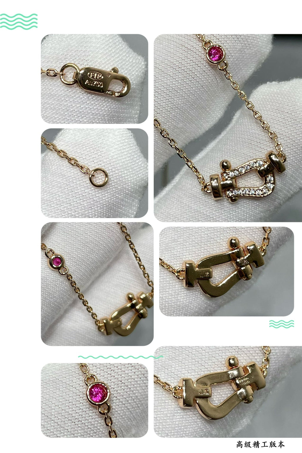 [Marin]FORCE 10 DIAMOND PINK GOLD NECKLACE