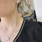 [Marin]POP H SKY BLUE NECKLACE