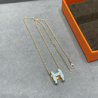 [Marin]POP H SKY BLUE NECKLACE