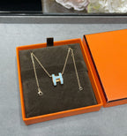 [Marin]POP H SKY BLUE NECKLACE