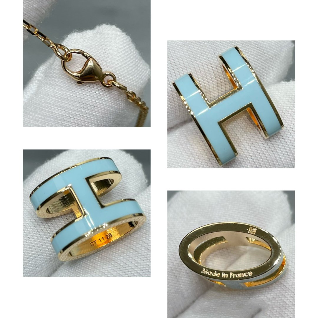[Marin]POP H SKY BLUE NECKLACE