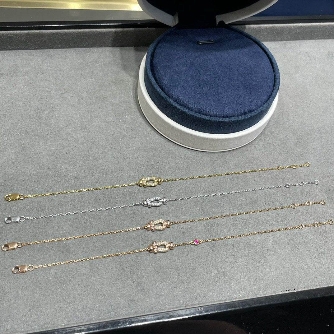 [Marin]FORCE 10 DIAMOND CHAIN LINK PINK GOLD BRACELET