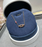 [Marin]FORCE 10 DIAMOND CHAIN LINK PINK GOLD BRACELET