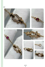 [Marin]FORCE 10 DIAMOND CHAIN LINK PINK GOLD BRACELET