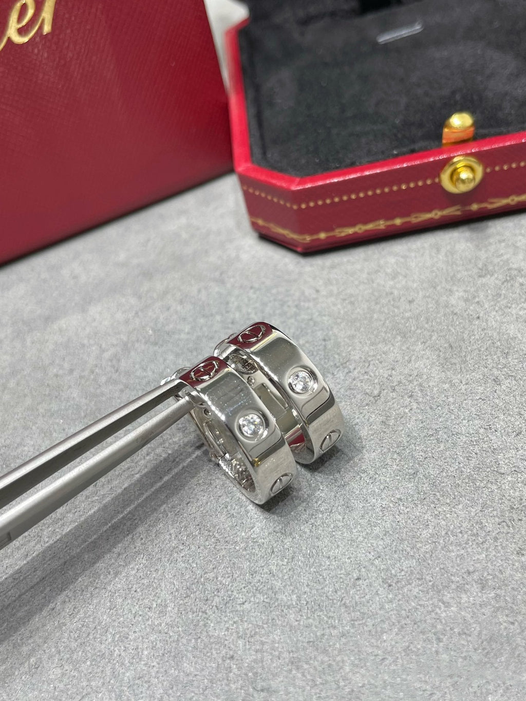 [Marin]LOVE 5.5MM 1 DIAMOND EARRINGS