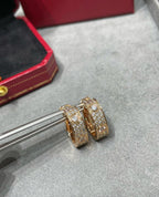 [Marin]LOVE 5.5MM DIAMOND PAVED EARRINGS