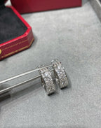 [Marin]LOVE 5.5MM DIAMOND PAVED EARRINGS