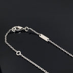 [Marin]CLOVER PIETERSITE SILVER LONG NECKLACE