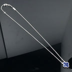 [Marin]CLOVER PIETERSITE SILVER LONG NECKLACE