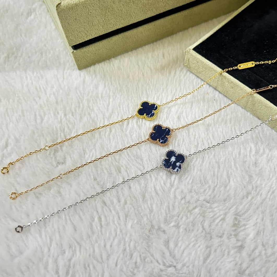 [Marin]CLOVER 1 MOTIF PIETERSITE BRACELET