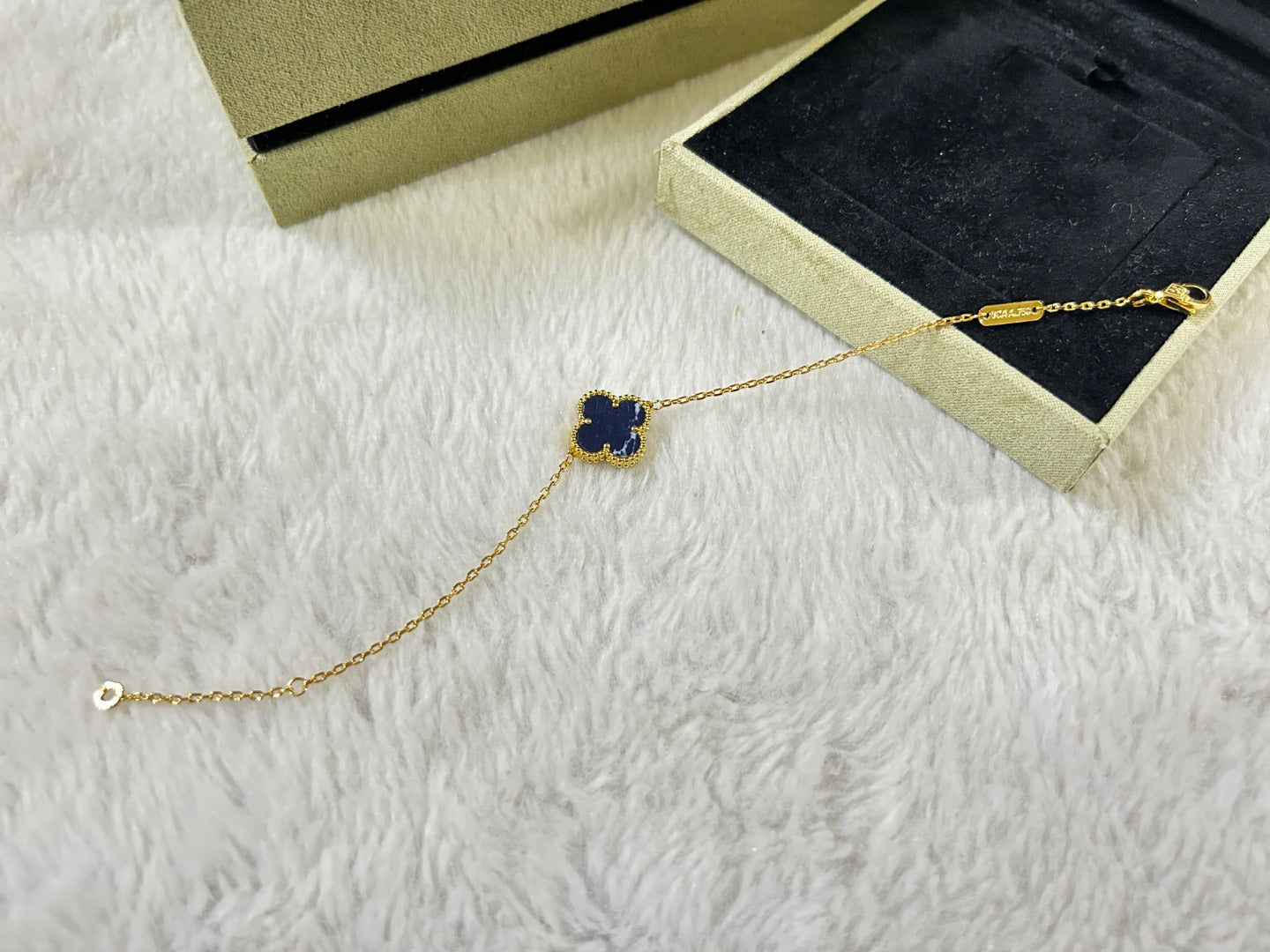 [Marin]CLOVER 1 MOTIF PIETERSITE BRACELET