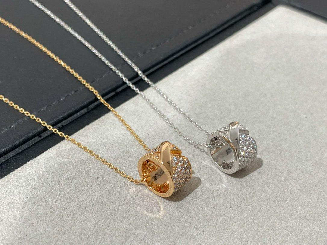 [Marin]LIENS EVIDENCE DIAMOND PAVED NECKLACE