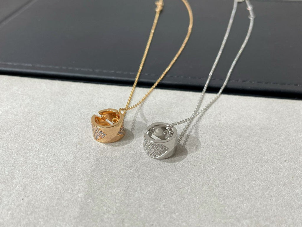 [Marin]LIENS EVIDENCE DIAMOND PAVED NECKLACE