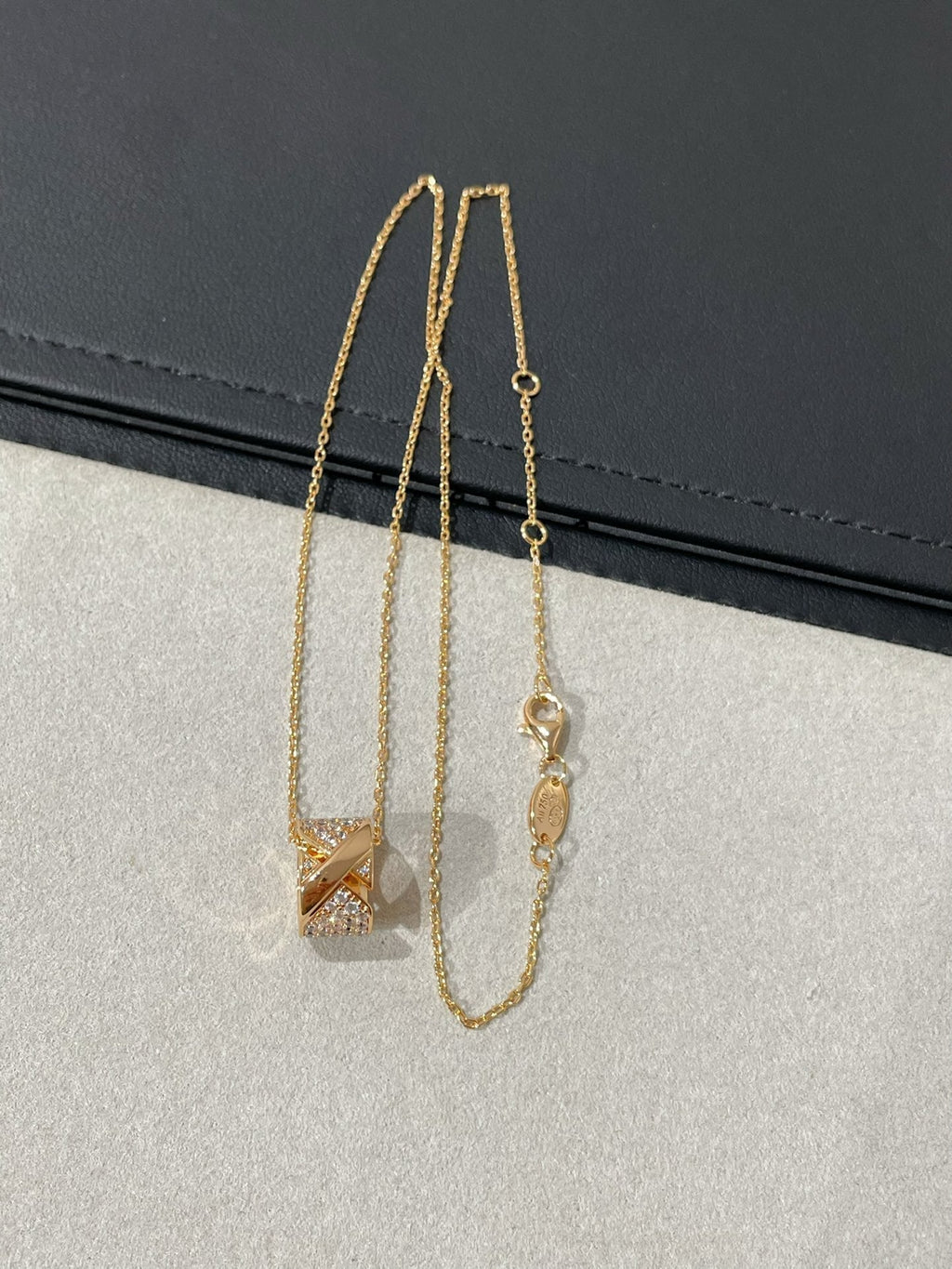 [Marin]LIENS EVIDENCE DIAMOND PAVED NECKLACE