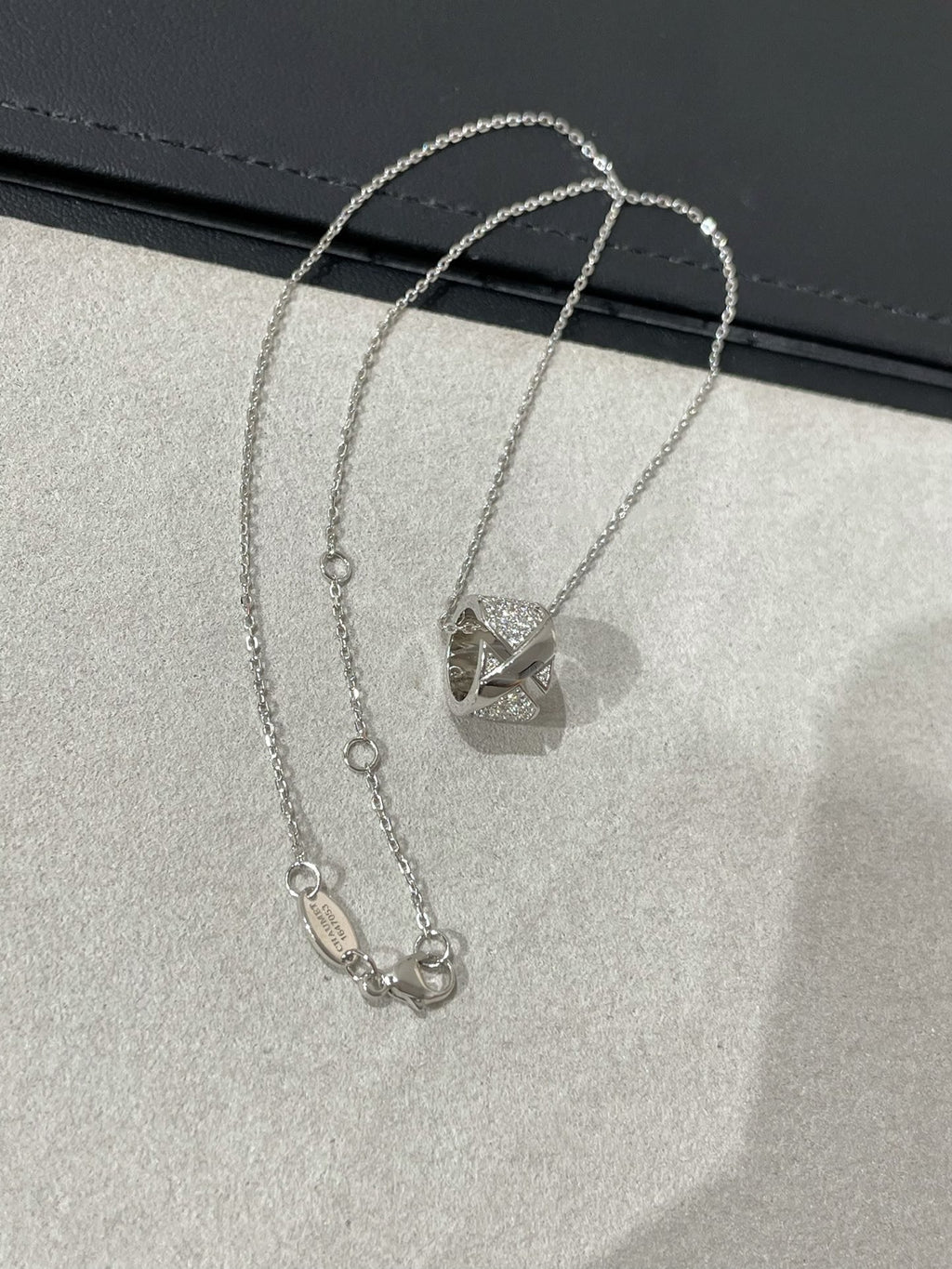 [Marin]LIENS EVIDENCE DIAMOND PAVED NECKLACE