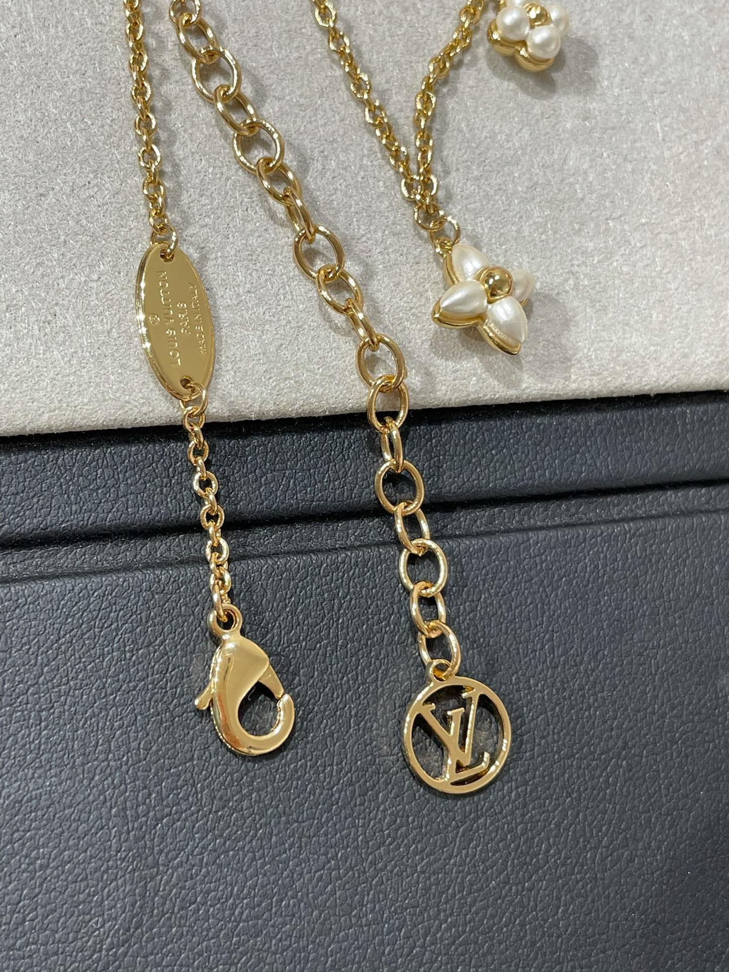 [Marin]FLOWERGRAM GOLD MOP DOUBLE ROW NECKLACE