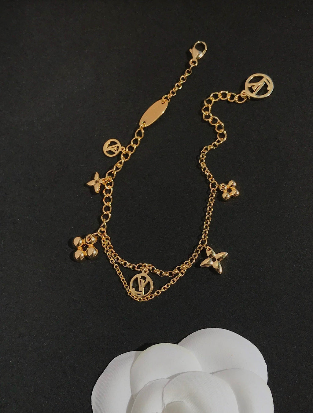 [Marin]BLOOMING PINK GOLD MOP BRACELET