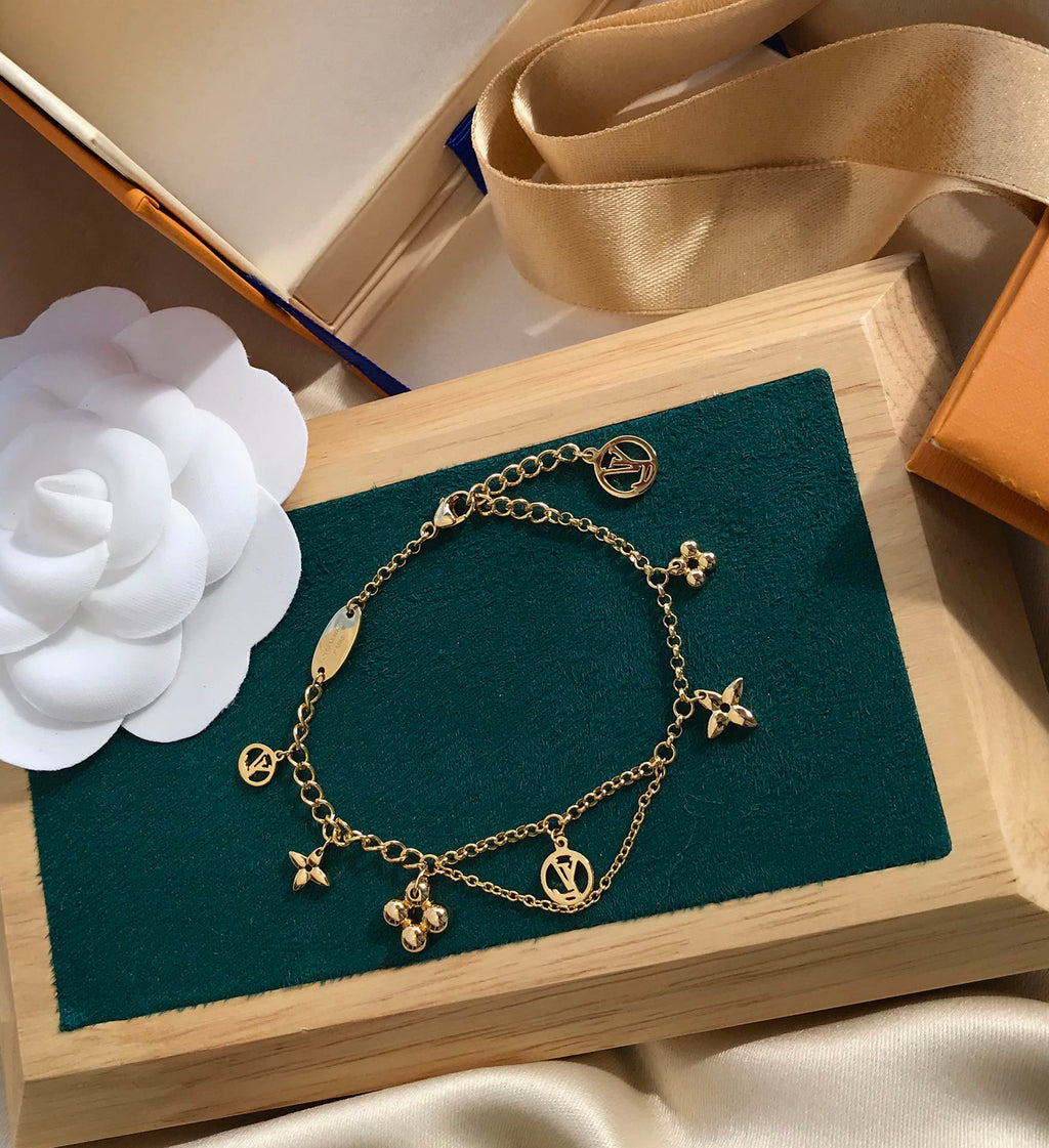 [Marin]BLOOMING PINK GOLD MOP BRACELET