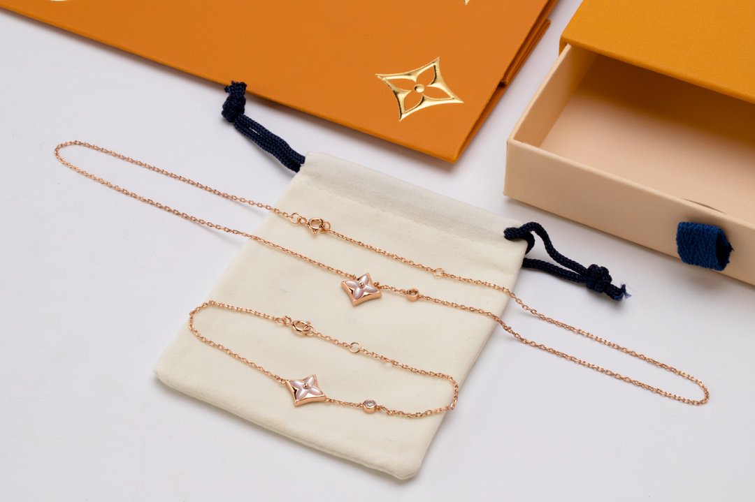 [Marin]STAR PINK MOP 1 DIAMOND PINK GOLD NECKLACE