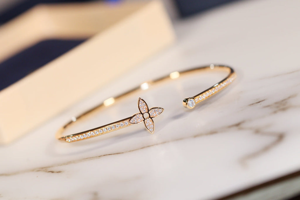 [Marin]JONC OUVERT IDYLLE GOLD SERTI DIAMANTS