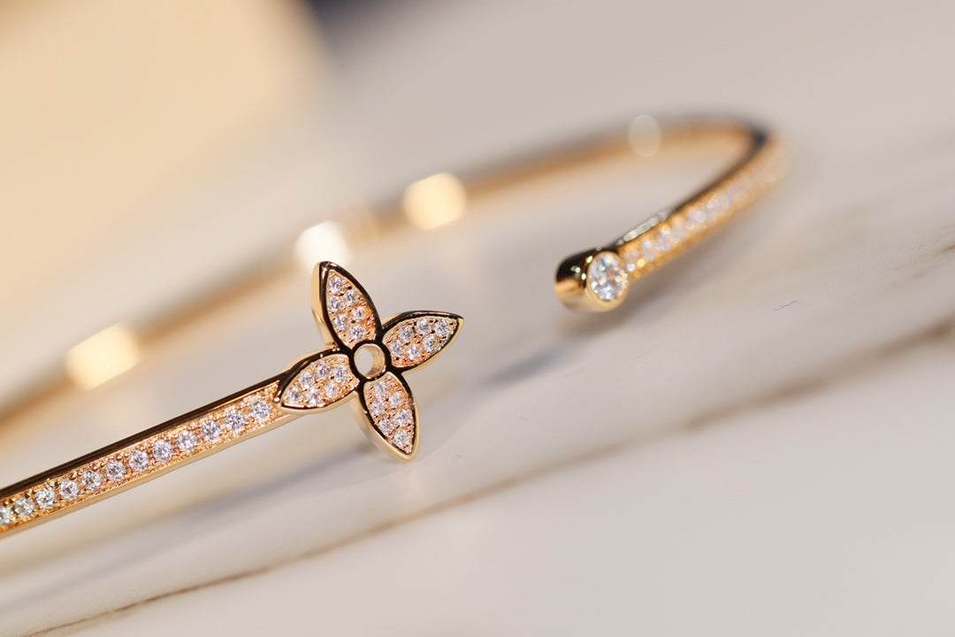 [Marin]JONC OUVERT IDYLLE GOLD SERTI DIAMANTS