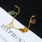 [Marin]LUCKY SPRING 5 MOTIF GOLD BRACELET