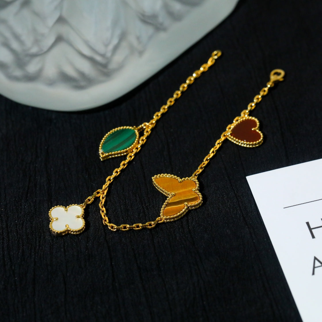 [Marin]LUCKY SPRING 5 MOTIF GOLD BRACELET